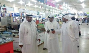 ALERT: Some of the members of the raiding team which launched a crackdown on shops in Riyadh recently. (Courtesy photo)