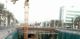 Work at the intersection of Prince Ahmed Street Station with King Abdullah Road 2B4