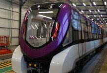 Riyadh Metro train car production showcased for journalists Alstom